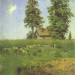 Small Hut in a Meadow. Study